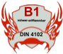 schwer entflammbar B1 DIN 4102